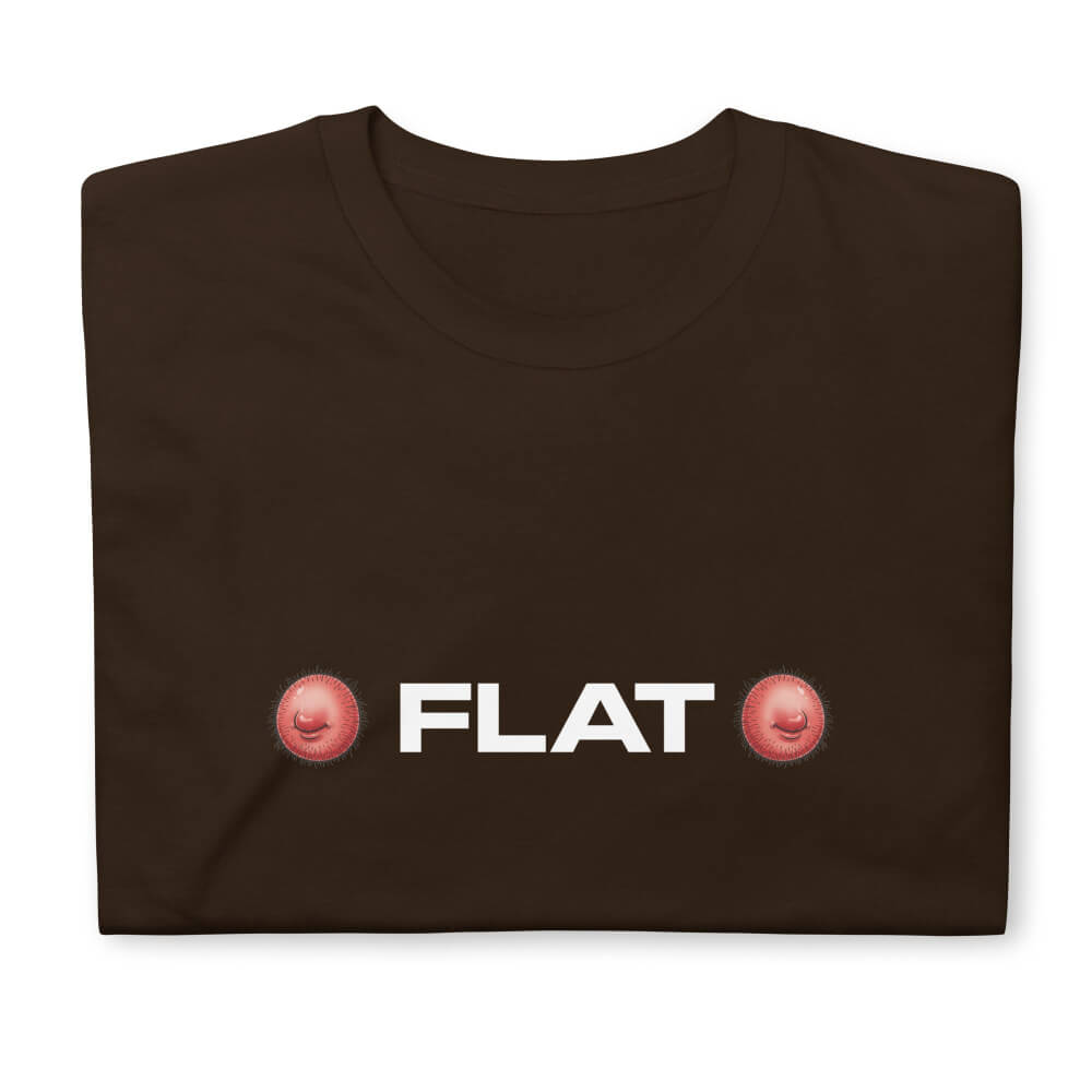 Sovereign Emblem "FLAT Tee" in Espresso Brown.