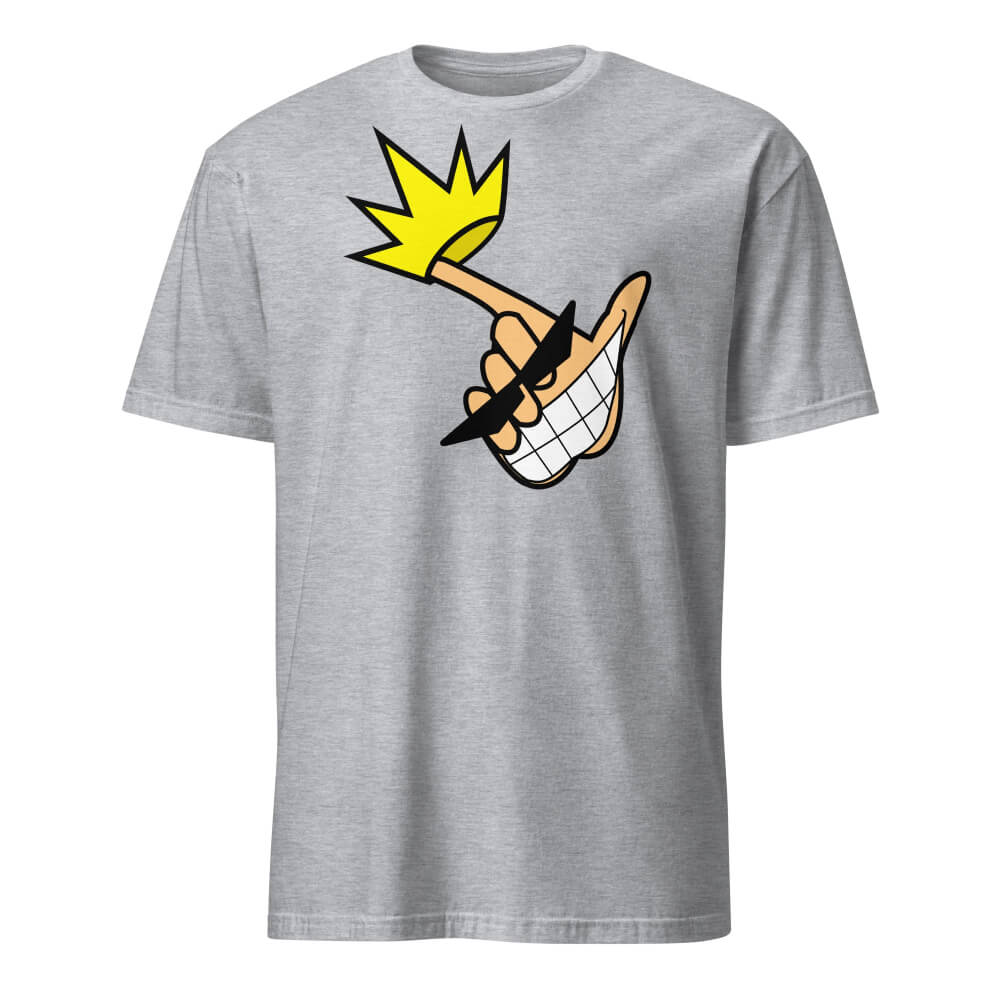 Sovereign Emblem "Hand King Tee" in Silver Heather