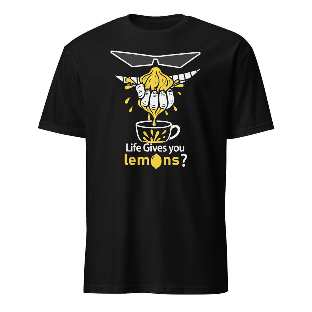 Sovereign Emblem "Life Gives You Lemons?" t-shirt in Black.