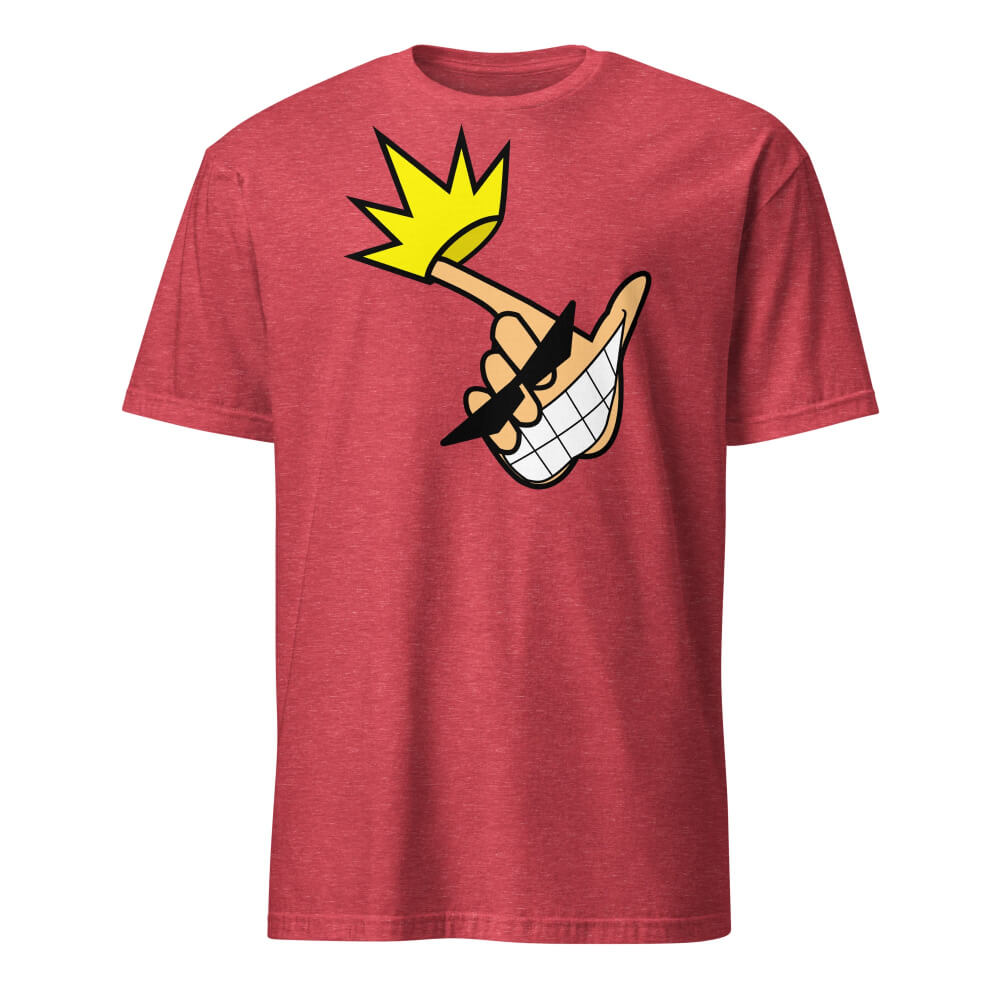 Sovereign Emblem "Hand King Tee" in Vintage Red Heather