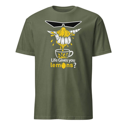 Sovereign Emblem "Life Gives You Lemons?" t-shirt in Army Green.