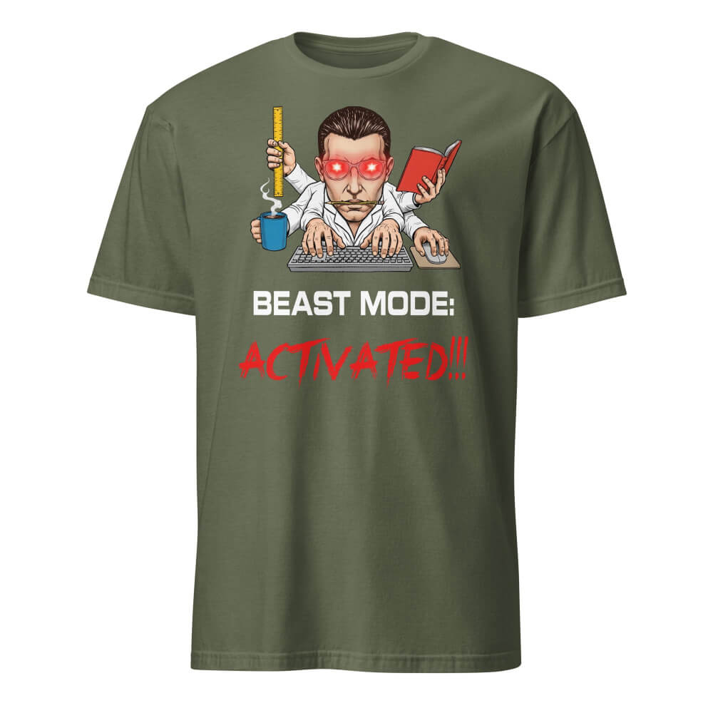 Sovereign Emblem "Beast Mode Tee" in Army Green.