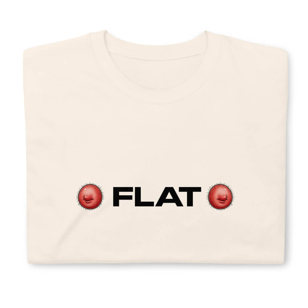 Sovereign Emblem "FLAT Tee" in Ecru White