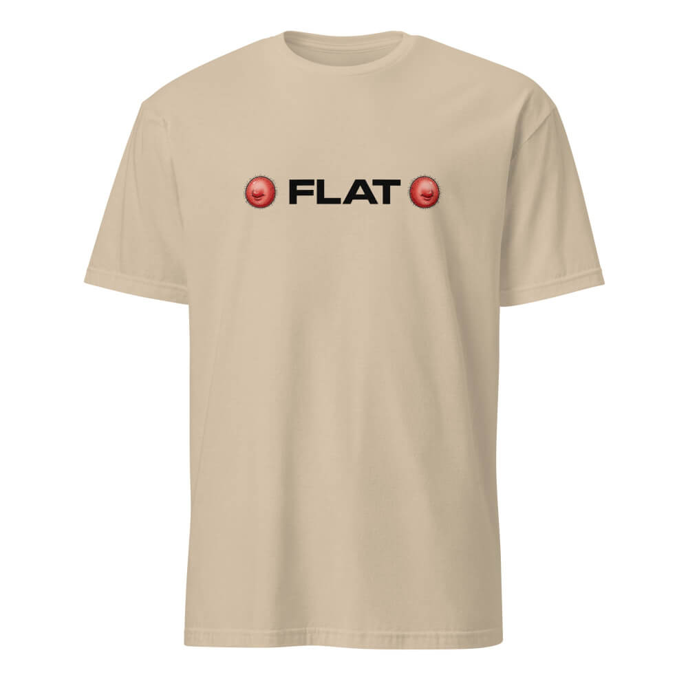 Sovereign Emblem "FLAT Tee" in Beige.